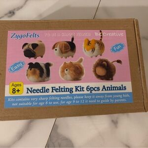 New Zygofelt Needle Felting Kit - 6pcs Small Animals